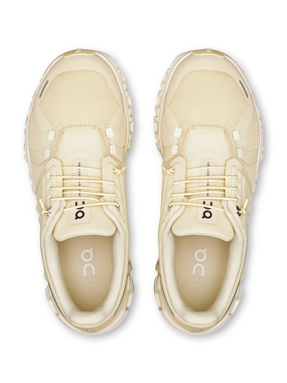 On Running Cloud 6 Athletic Shoe in Cream Beige - Picture 2 of 9